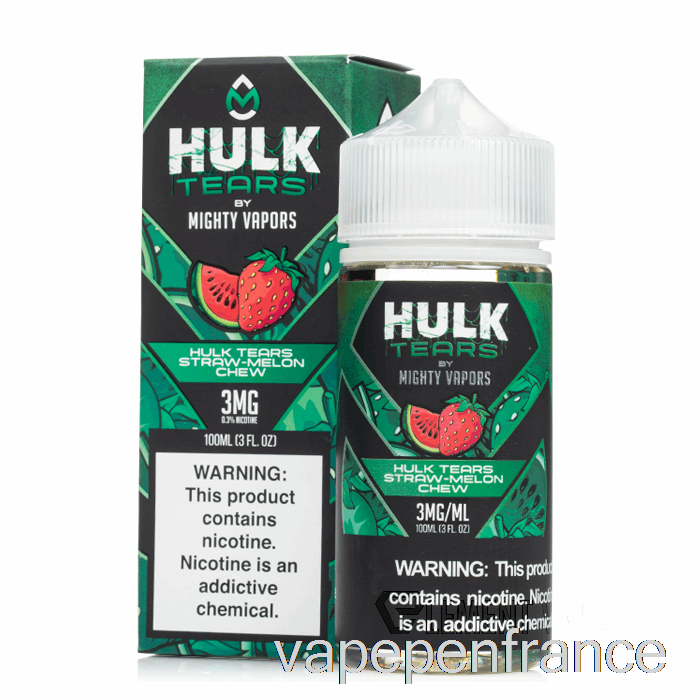Hulk Tears Straw Melon à Mâcher - Hulk Tears - 100 Ml 0 Mg Stylo Vape